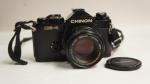 Chinon CE-4 fényképezőgép  sz.: 144812, Auto Chinon MC 1,7/50mm objektív sz.: C6982